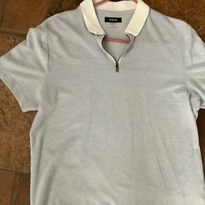 Alfani quarter zip polo. Size medium. Color blue.